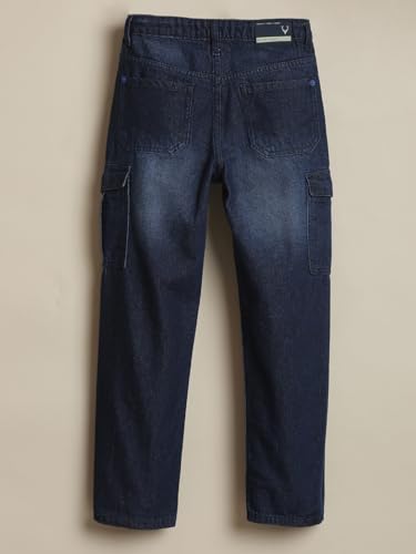 Allen Solly Boy's Regular Jeans (ABDNESGFN30280_Navy