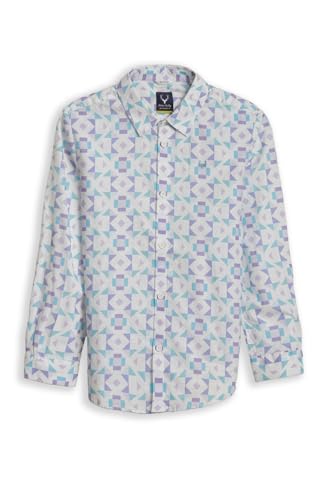 Boys Multicolor Print Casual Shirt