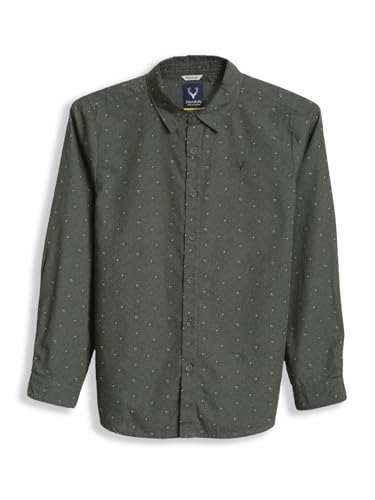 Allen Solly Boy's Regular Fit Shirt (ABSFERGF935392_Grey