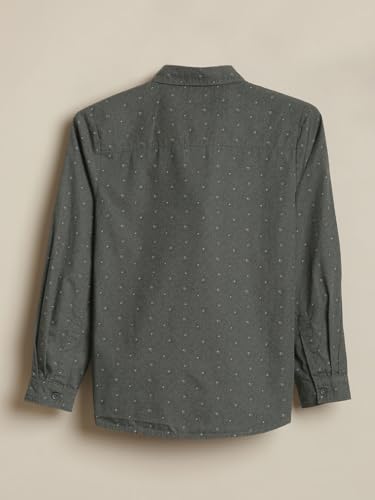 Allen Solly Boy's Regular Fit Shirt (ABSFERGF935392_Grey