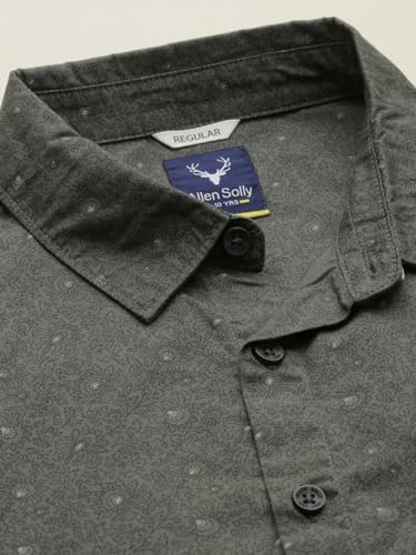 Allen Solly Boy's Regular Fit Shirt (ABSFERGF935392_Grey