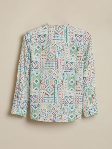 Allen Solly Boy's Regular Fit Shirt (ABSFERGFH48274_White