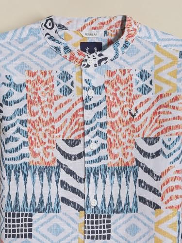 Allen Solly Boy's Regular Fit Shirt (ABSFERGFY79520_White