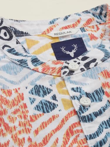 Allen Solly Boy's Regular Fit Shirt (ABSFERGFY79520_White