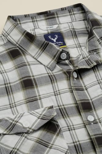 Allen Solly Boys White Check Casual Shirt
