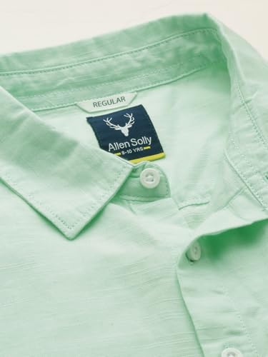 Boys Green Solid Casual Shirt