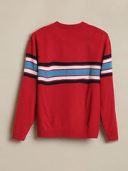 Allen Solly Boy's Acrylic Crew Neck Sweater (ABSWEOSFW08219_Red
