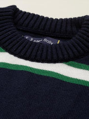 Allen Solly Boy's Acrylic Crew Neck Sweater (ABSWEOSFX32169_Navy