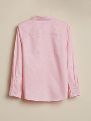 Boys Pink Print Casual Shirt