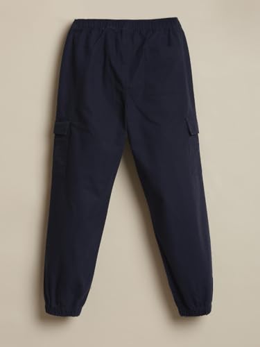 Allen Solly Boy's Slim Casual Pants (ABTFESLF591874_Navy