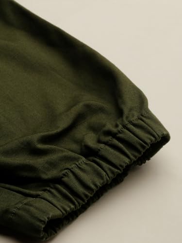 Allen Solly Boy's Slim Casual Pants (ABTFESLFO68663_Olive