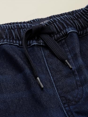 Boys Navy Solid Shorts