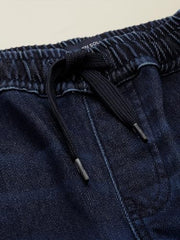 Boys Navy Solid Shorts