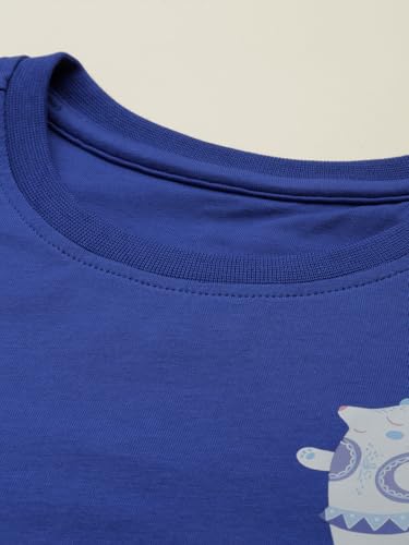 Boys Blue Graphic Print Crew Neck T-Shirt