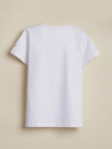 Boys White Graphic Print Crew Neck T-Shirt
