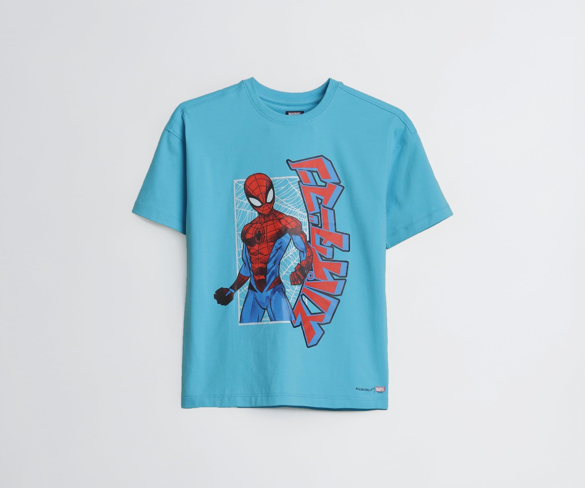 Boys Light Blue Graphic Print Crew Neck T-Shirt