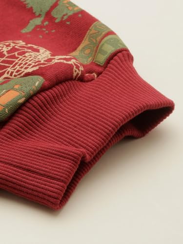 Allen Solly Boys Red Print Track Pants