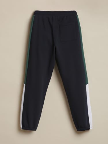 Allen Solly Boys Navy Patterned Track Pants