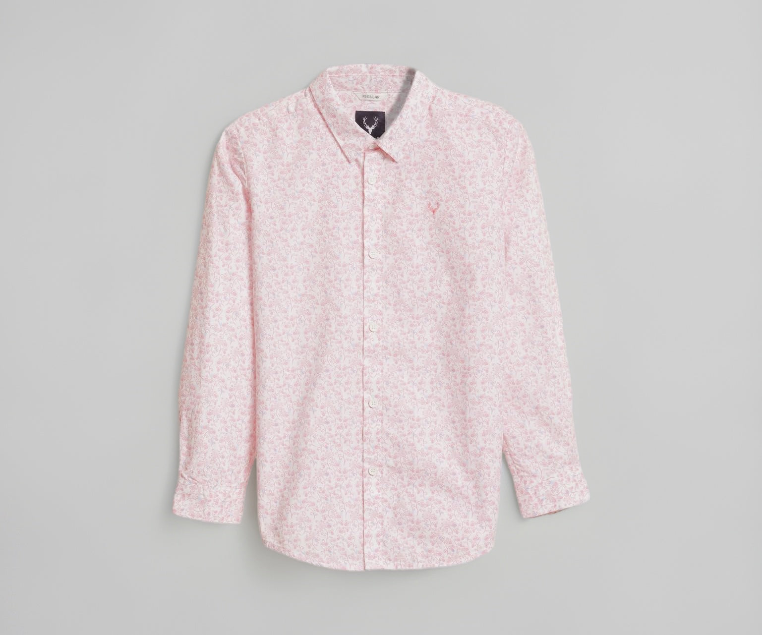 Boys Pink Print Casual Shirt