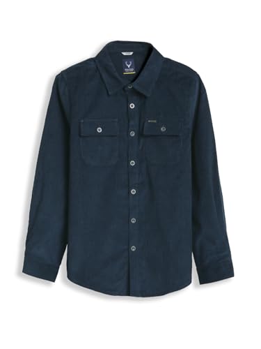 Allen Solly Boys Navy Textured Casual Shirt