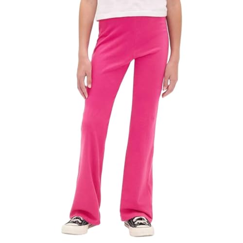 Girls' Heart High Rise Flared Leggings, Pink, L