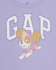 Girls' Paw Patrol Graphic Print Drop-Shoulder Crew Neck T-Shirt, Lt. Purple, 2Y