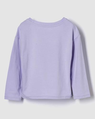 Girls' Paw Patrol Graphic Print Drop-Shoulder Crew Neck T-Shirt, Lt. Purple, 2Y