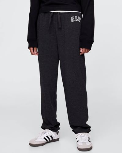 Boys' Logo Relaxed Fit Joggers, Dark Grey, M