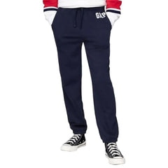 Boys' Logo Relaxed Fit Joggers, Navy, M