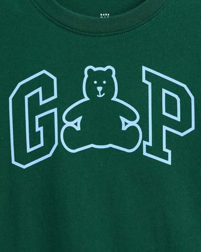 Boy's Graphic Printed Half Sleeve Round Neck Relaxed fit T-Shirt,Green,2Y