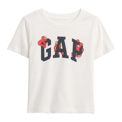 Boy's Graphic Printed Half Sleeve Round Neck Relaxed fit T-Shirt,Off White,3Y