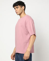 GAP Men's Embroidered Half Sleeve Round Neck Oversized fit T-Shirt