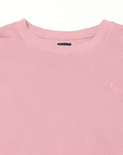 GAP Men's Embroidered Half Sleeve Round Neck Oversized fit T-Shirt