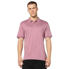 Men Slim Fit Polo T-Shirt, Light Purple, S