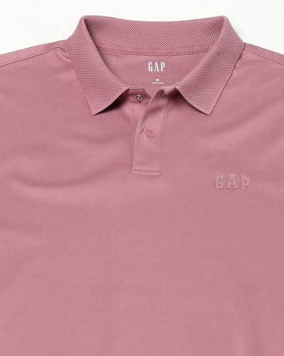Men Slim Fit Polo T-Shirt, Light Purple, S