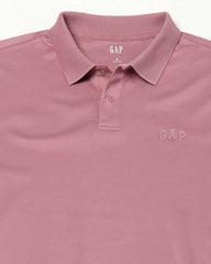 Men Slim Fit Polo T-Shirt, Light Purple, S