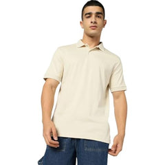 Men Slim Fit Polo T-Shirt, Light Purple, S