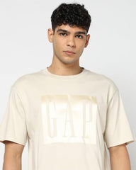 GAP Men's Printed Half Sleeve Round Neck Relaxed fit T-Shirt