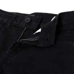 United Colors of Benetton Solid Straight Fit Jeans (Size: 1-2 Years)-25A4AWMBB204I100 Black