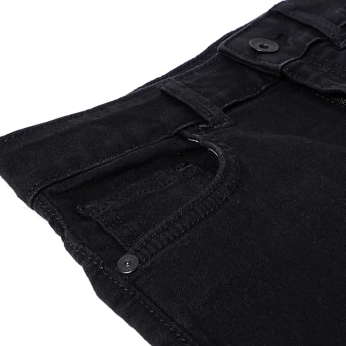 United Colors of Benetton Solid Straight Fit Jeans (Size: 1-2 Years)-25A4AWMBB204I100 Black