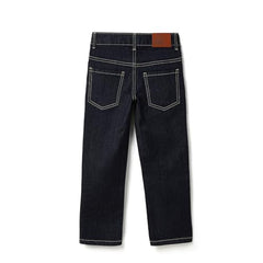 United Colors of Benetton Solid Straight Fit Jeans (Size: 10-11 Years)-25A4AWMBB160I901 Blue