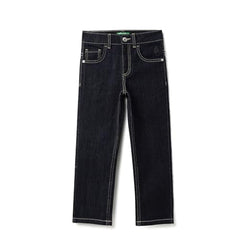 United Colors of Benetton Solid Straight Fit Jeans (Size: 10-11 Years)-25A4AWMBB160I901 Blue