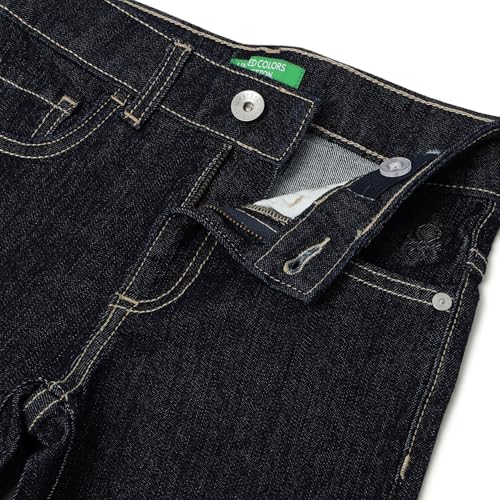United Colors of Benetton Solid Straight Fit Jeans (Size: 10-11 Years)-25A4AWMBB160I901 Blue