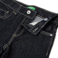 United Colors of Benetton Solid Straight Fit Jeans (Size: 10-11 Years)-25A4AWMBB160I901 Blue