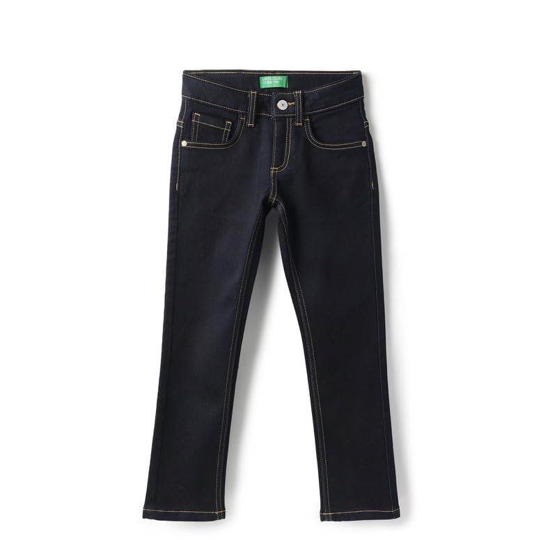 United Colors of Benetton Boy's Slim Jeans (25A4DENWBFBDI901_Blue