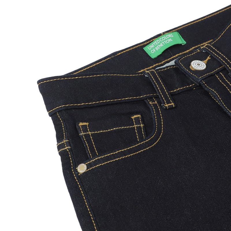 United Colors of Benetton Boy's Slim Jeans (25A4DENWBFBDI901_Blue