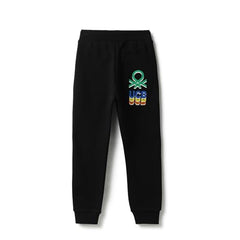 United Colors of Benetton Solid Regular Fit Trackpants (Size: 4-5 Years)-25A3J68T105RG100 Black