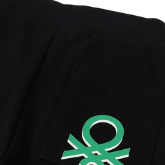 United Colors of Benetton Solid Regular Fit Trackpants (Size: 4-5 Years)-25A3J68T105RG100 Black