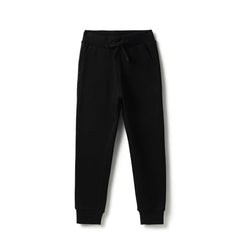 United Colors of Benetton Solid Regular Fit Trackpants (Size: 4-5 Years)-25A3J68T105RG100 Black