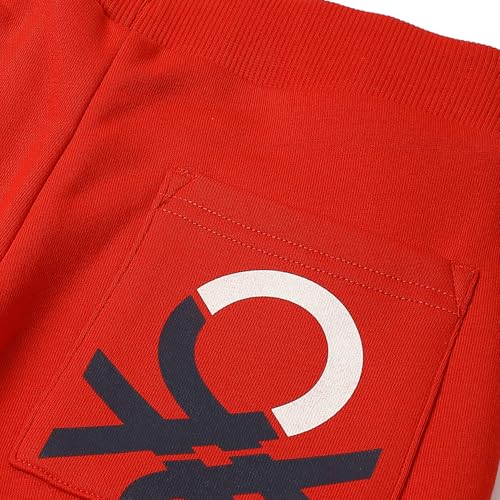 United Colors of Benetton Baby-Boy's Regular Track Pants (25A3J68C105RG015_Red